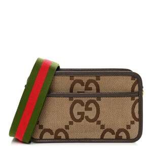 Gucci Jumbo Gg Textured Dollar Calfskin #253163G13B